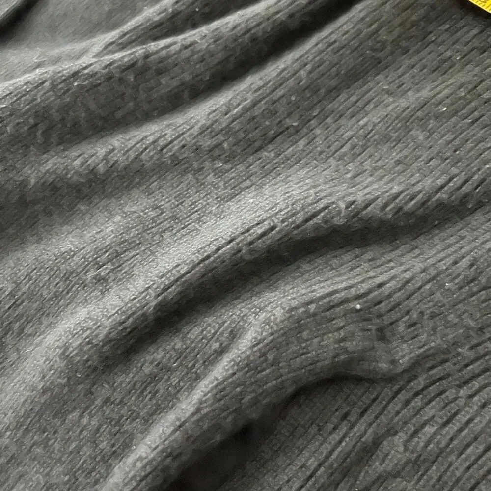 Lululemon Merino Wool Blend Ribbed Long Wrap Sweater Black‎ Women Size 10